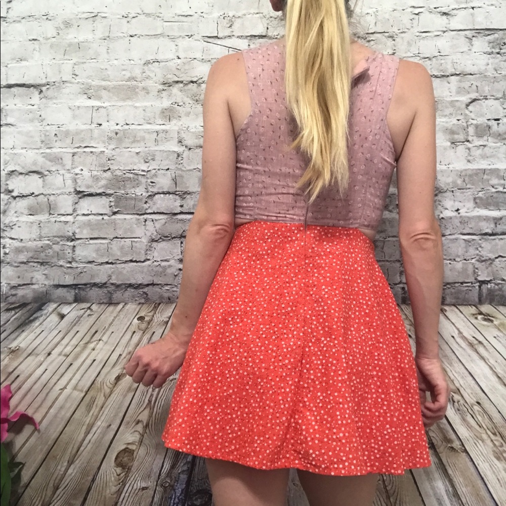 Luca Couture Cut out Skater Prairie Dress Size XS